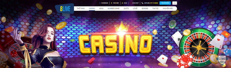 Chơi casino online tại nhà cái 8live