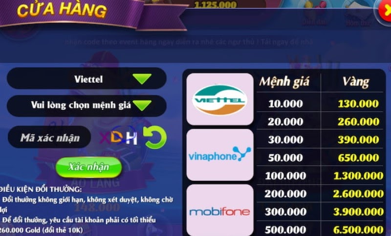 Nạp tiền P99 Club