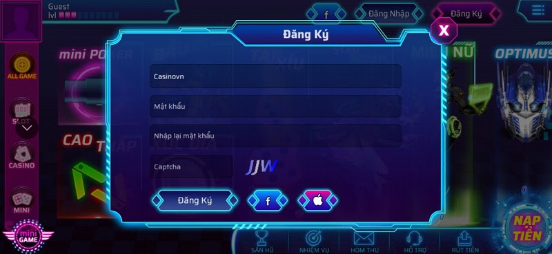 Đăng ký tài khoản Game Big88 Club