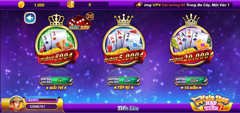 Game bài tiến lên tại cổng Game v99 Club