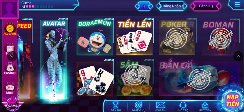 Sản phẩm game bài đổi thưởng tại Game Big88 Club