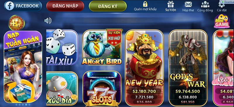 Giao diện Mely Club