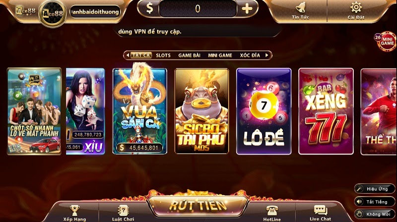 Giao diện ACE88