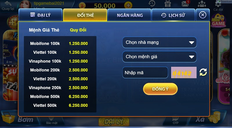 Rút tiền Mely Club