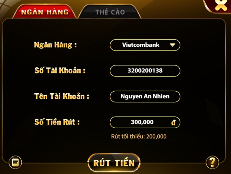 Rút tiền X8 Club