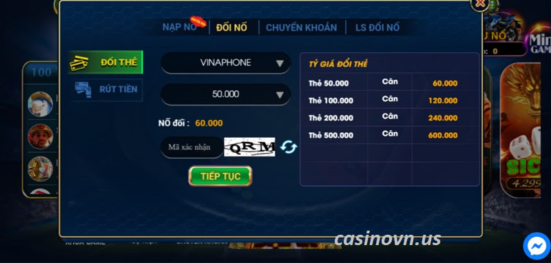 Rút tiền Nohu Club