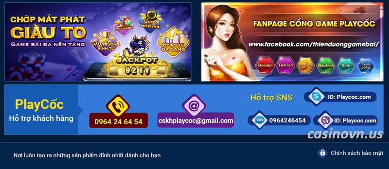 PlayCoc chăn sóc khách hàng