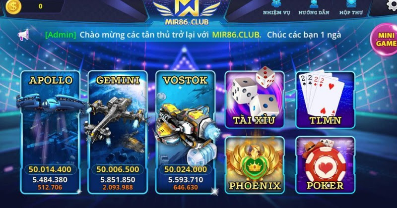 game bài MIR86 CLUB