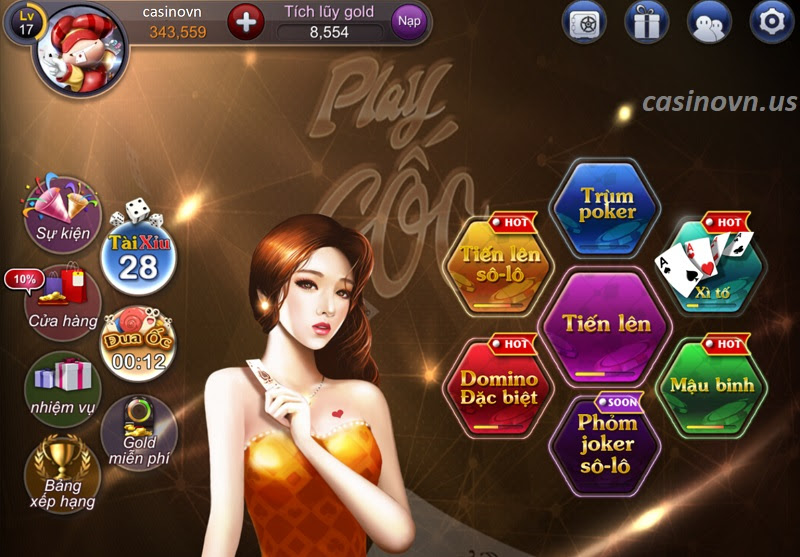 Đa dạng game bài tại PlayCoc