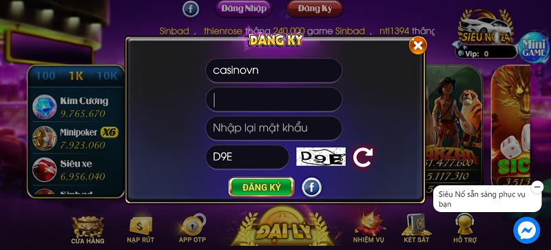 Đăng ký Nohu Club