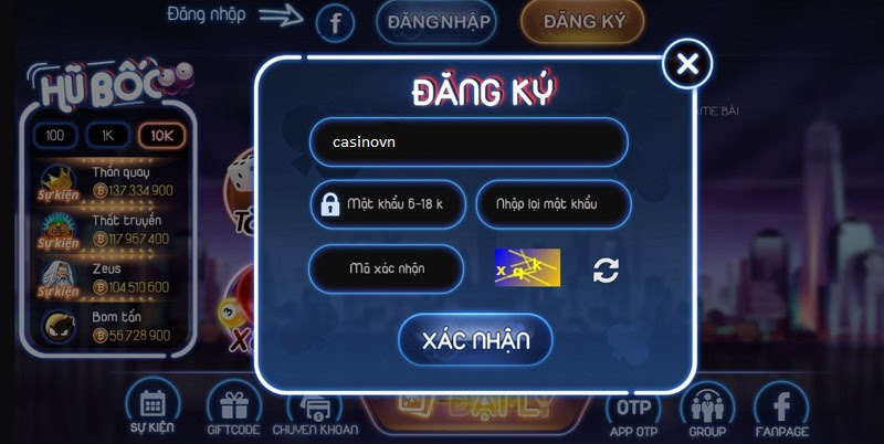 Đăng ký Boc Club