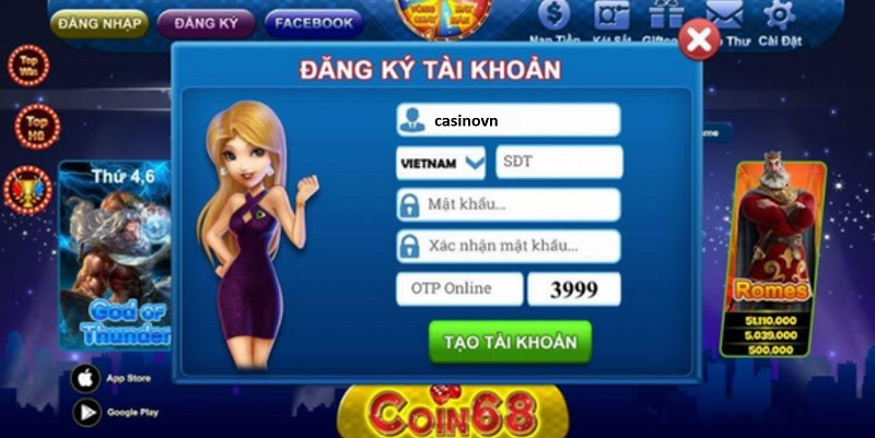 Đăng ký tài khoản Coin68 Club