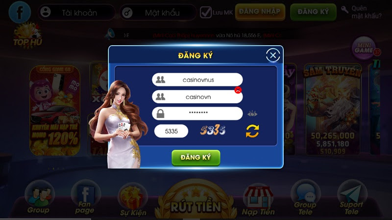 Đăng ký E168 Club
