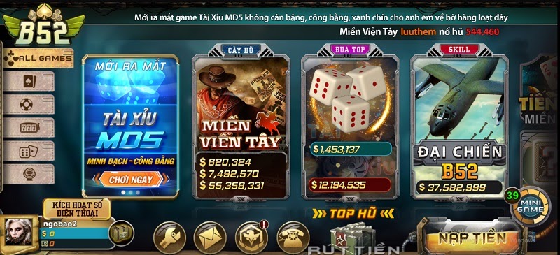 Siêu phẩm game B52 Club