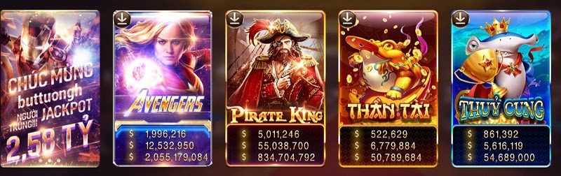 Nhiều slot game hot May Club