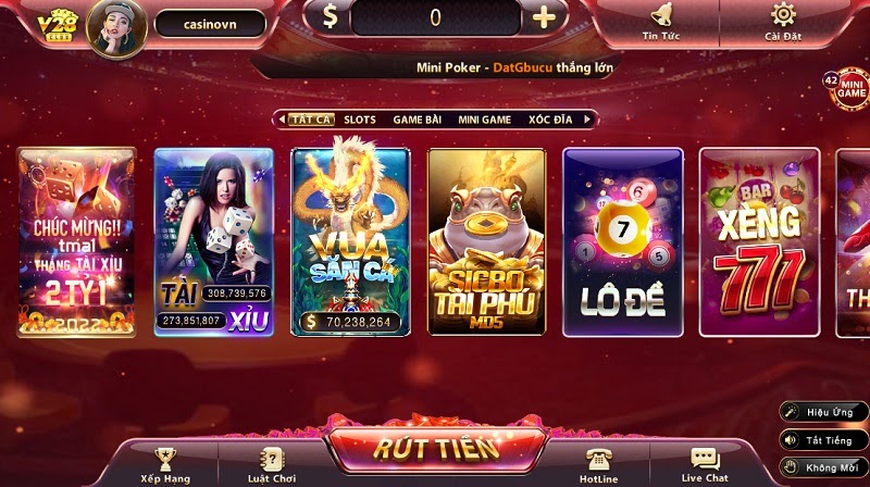 Giao diện V28 Club