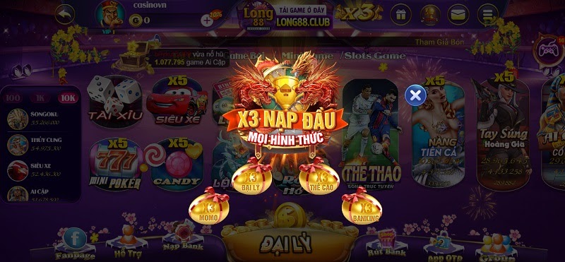 Khuyến mãi Long88 Club