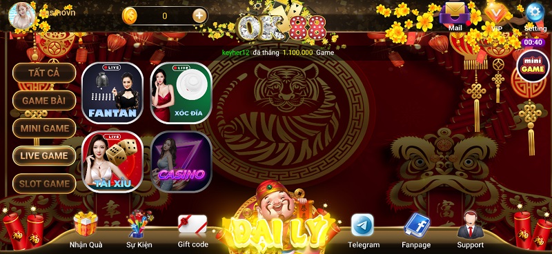 Chuyên mục Live Casino tại OK88