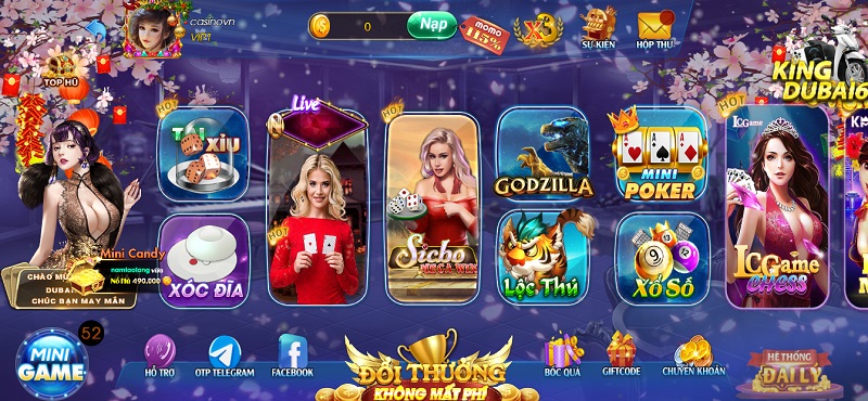 Giao diện Dubai68 Club