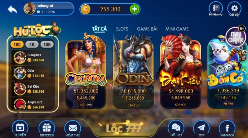 Giao diện Loc777