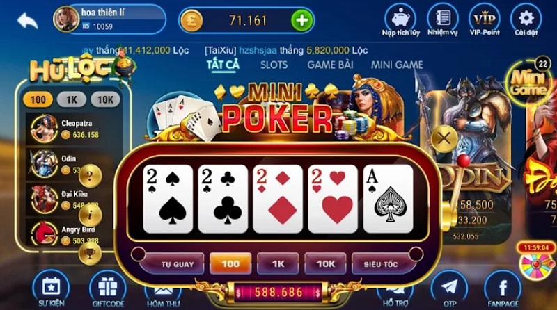 Mini Poker tại Loc777