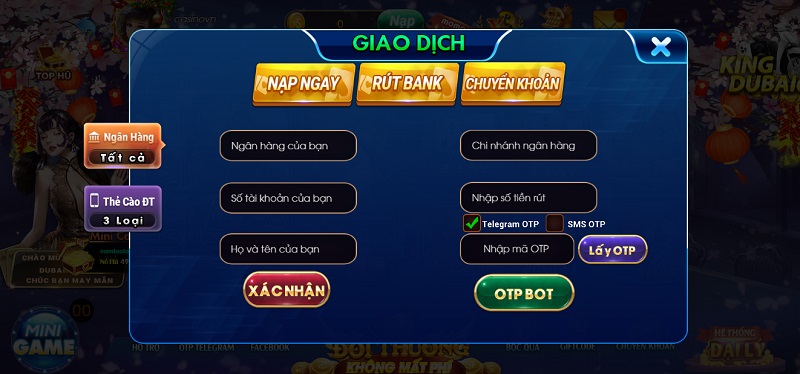 Rút tiền Dubai68 Club