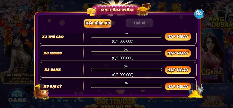 Tân thủ ưu đãi Dubai68 Club