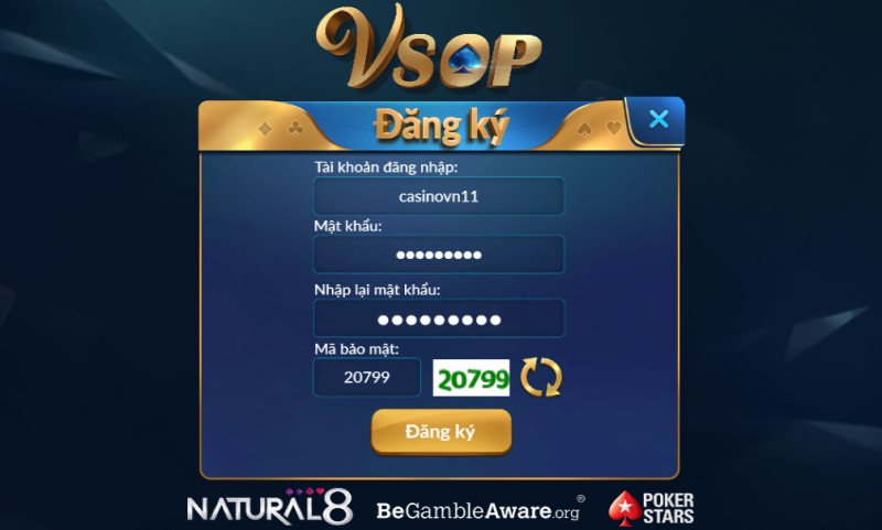 Tạo tài khoản VSOP Live