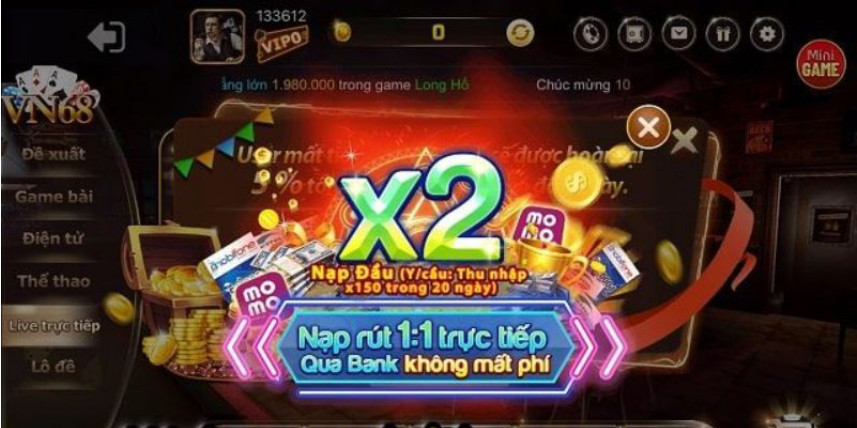 Cổng game cung cấp cho cược thủ nhiều phương thức thanh toán