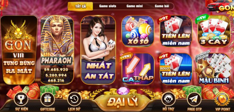 Gon Vin cập nhật nhiều siêu phẩm game đổi thưởng hấp dẫn