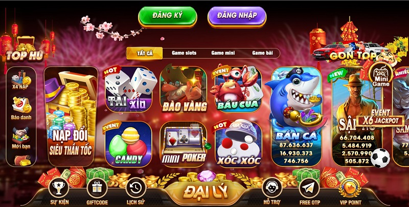Cổng game có thiết kế giao diện đẳng cấp