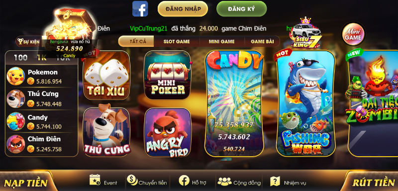 NPH đã trang bị hệ thống trò chơi đa dạng cả về thể loại lẫn số lượng game