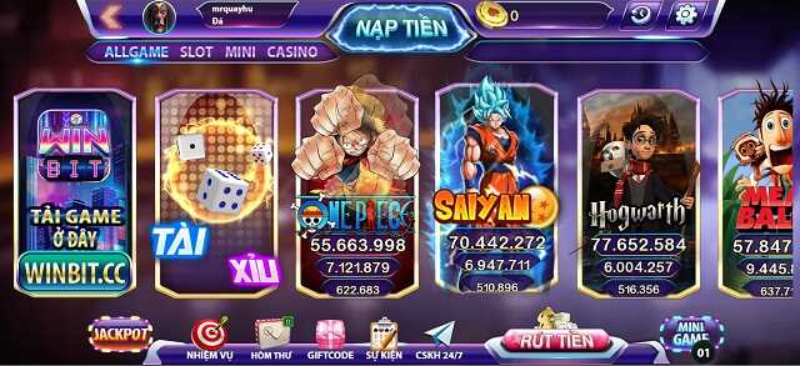 Kho game cực đẳng cấp chỉ có tại Winbit