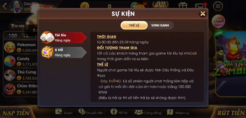 Người chơi có cơ hội tận hưởng rất nhiều chương trình khuyến mãi hấp dẫn