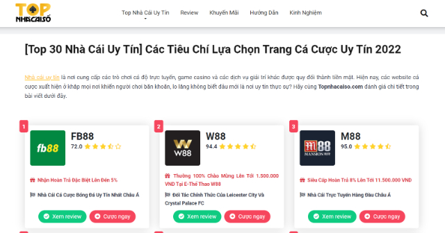 Chọn nhà cái uy tín để chơi